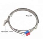K Type Thread M6 Screw Probe Temperature Sensor Thermocouple Cable 2M