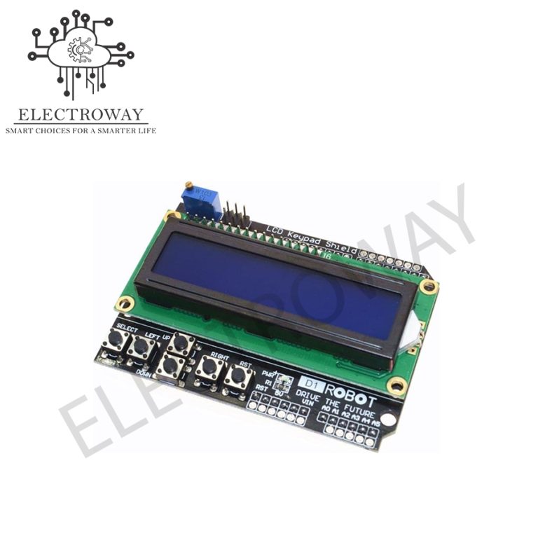 LCD Keypad Shield 1602 Arduino - ElectroWay