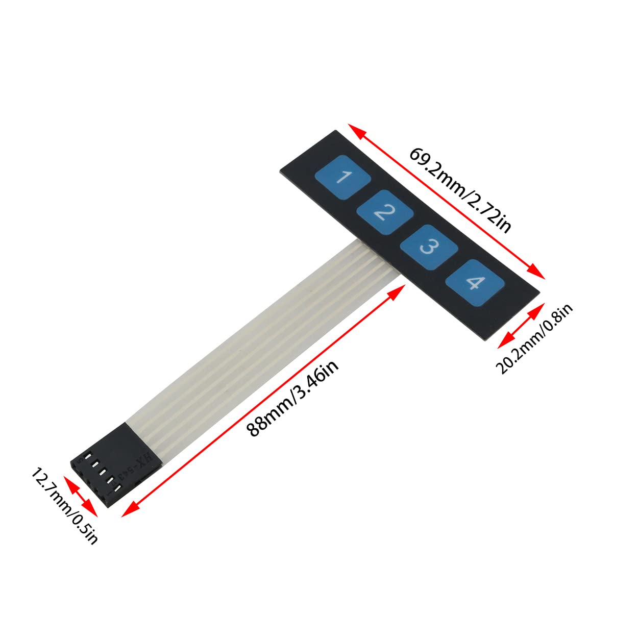 Buy Keyboard Membrane 1×4 Now - ElectroWay