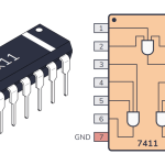 7411 SN74F11N TTL Logic IC Triple 3 input Positive AND Gate