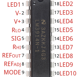 LM3914 IC Dot and Bar Display Driver
