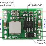 Mini MP1584 DC-DC 3A Adjustable Buck Module