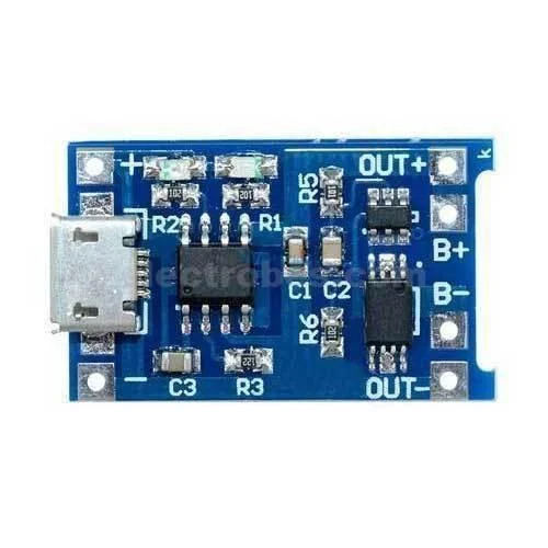 TP4056 Micro USB 18650 Lithium Battery Charging