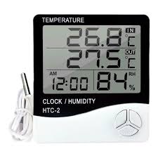 Digital Temperature Meter – Monitor Room Temperature and Humidity HTC-2