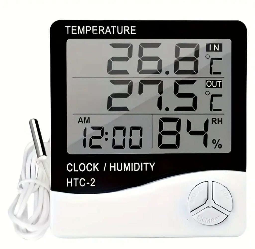 Digital Temperature Meter – Monitor Room Temperature and Humidity HTC-2