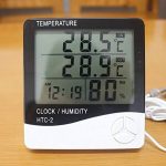 HTC-2A HTC2A Digital Clock Electronic Temperature Hygrometer Thermometer