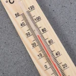 Hanging Wooden Thermometer Temperature Meter