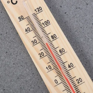 Hanging Wooden Thermometer Temperature Meter