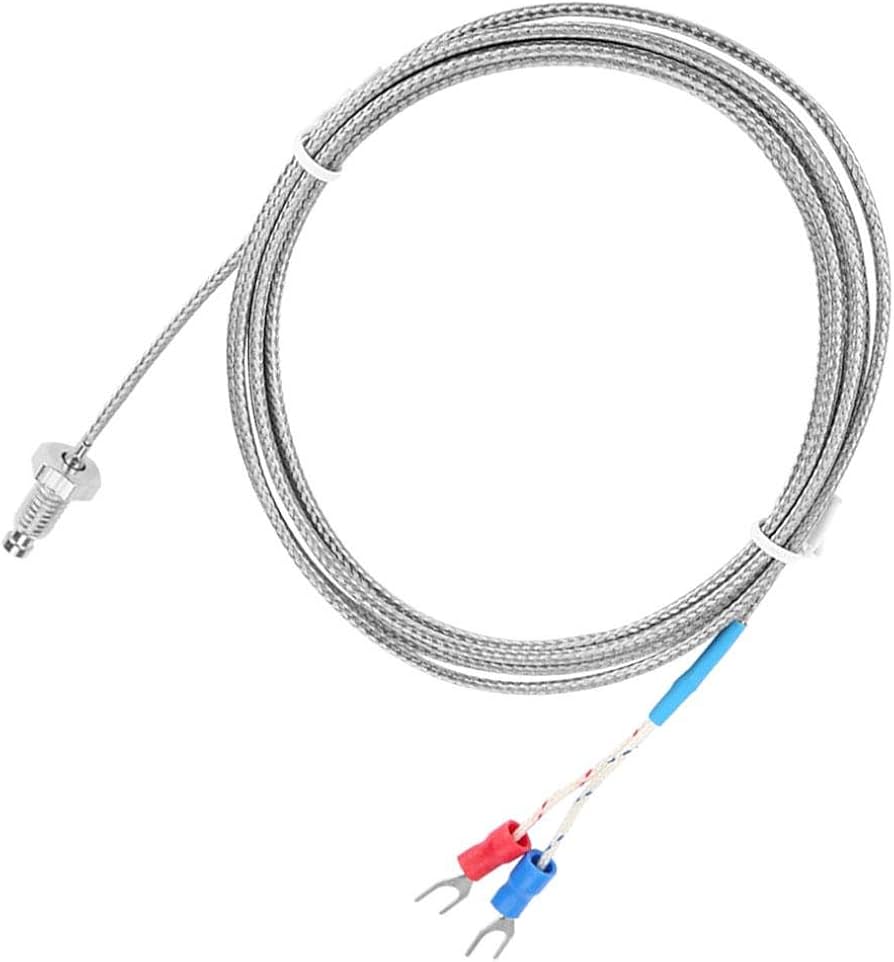 Thread M6 Screw Probe Temperature Sensor Thermocouple K Type Cable 2M