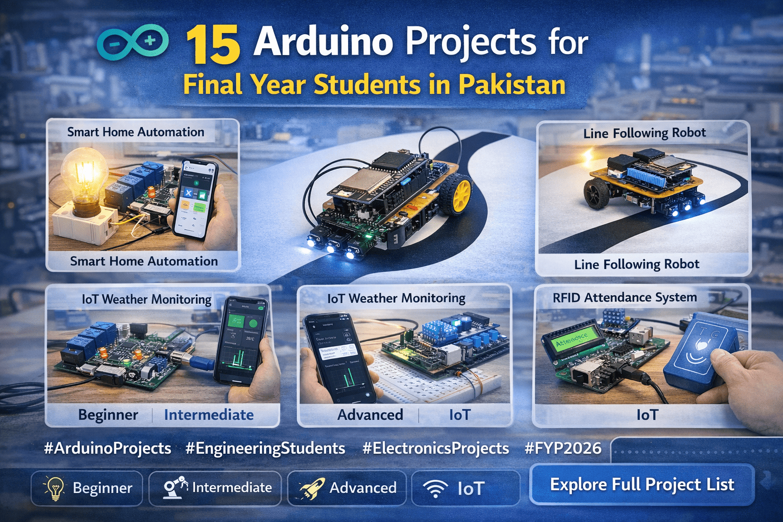 Arduino Projects for Final Year Students in Pakistan