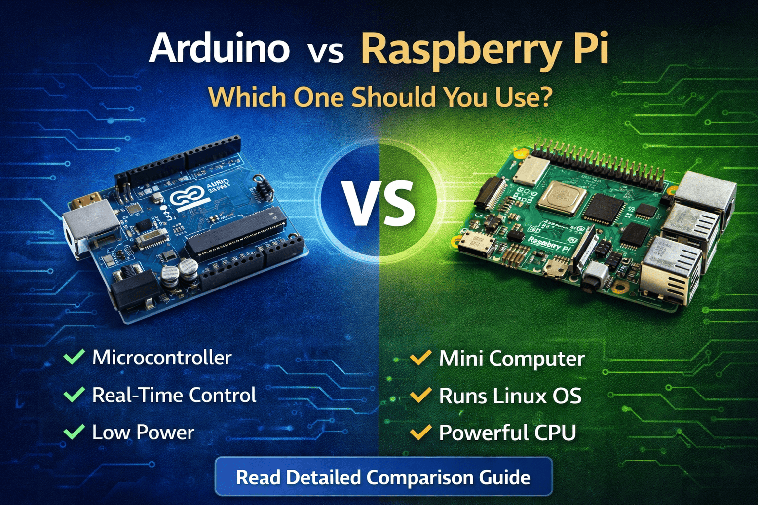 Arduino vs Raspberry Pi