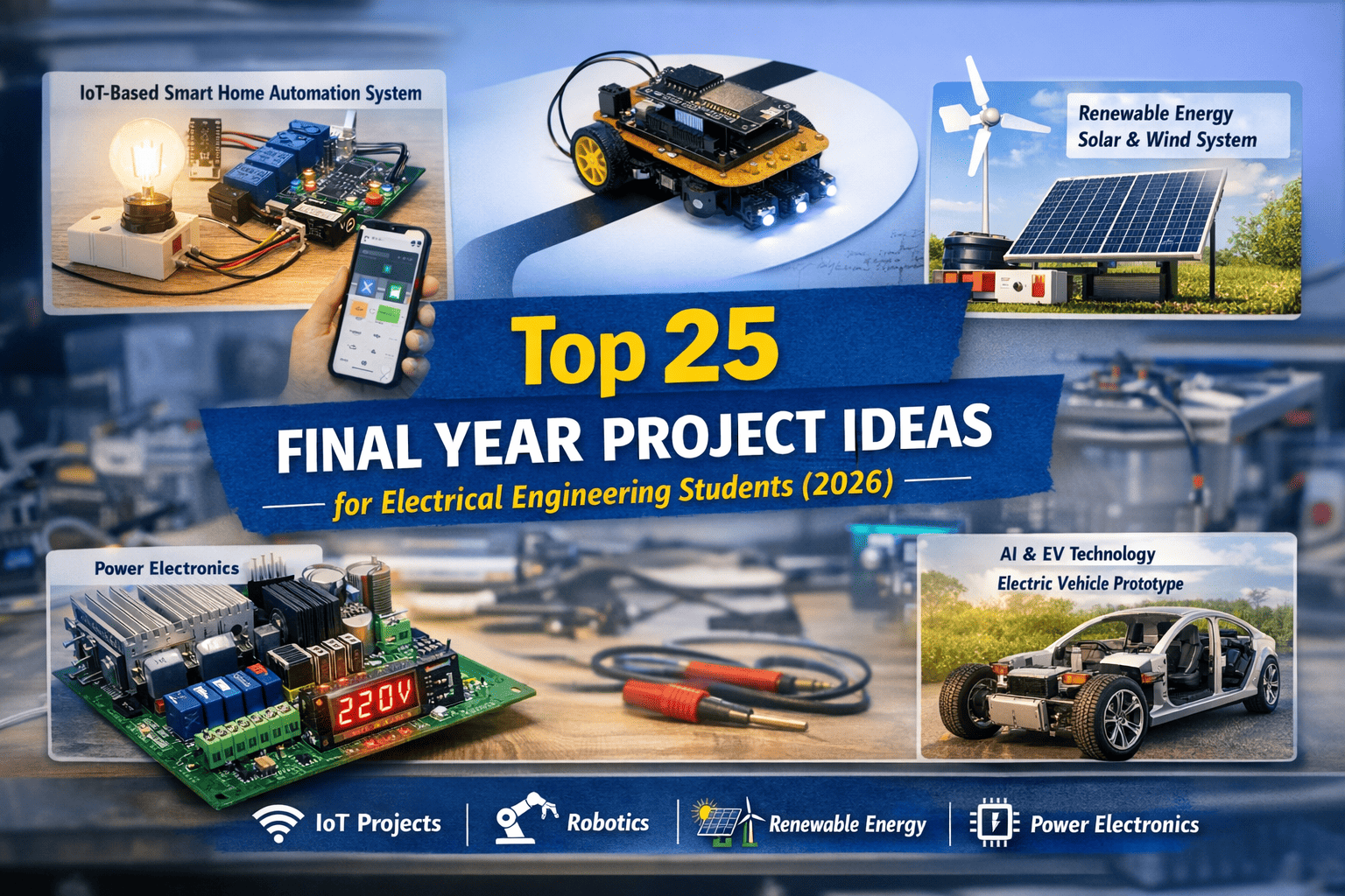 Top 25 electrical engineering project ideas