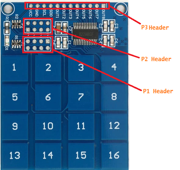 TTP229 16 Keys Capacitive Touch
