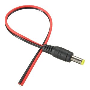 5.5mm x 2.1mm DC Male Jack with Wire Cable